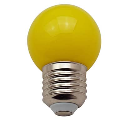 Led Bulb Yellow E27 for screenprinting