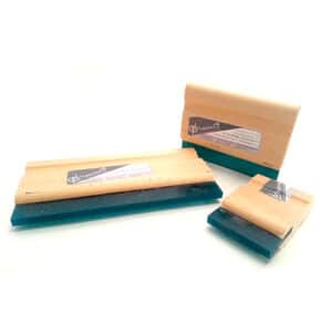 Wooden squeegee with blade 75 Shore for screen printing