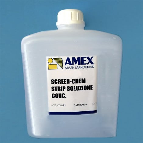 Strip concentrated solution for cleaning and reuse frames forScreen Printing