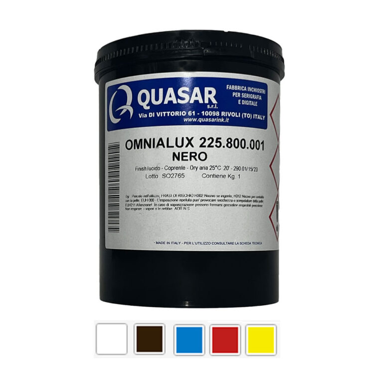 Omnialux Quasar Solvent-Based Screenprinting Colour Collection