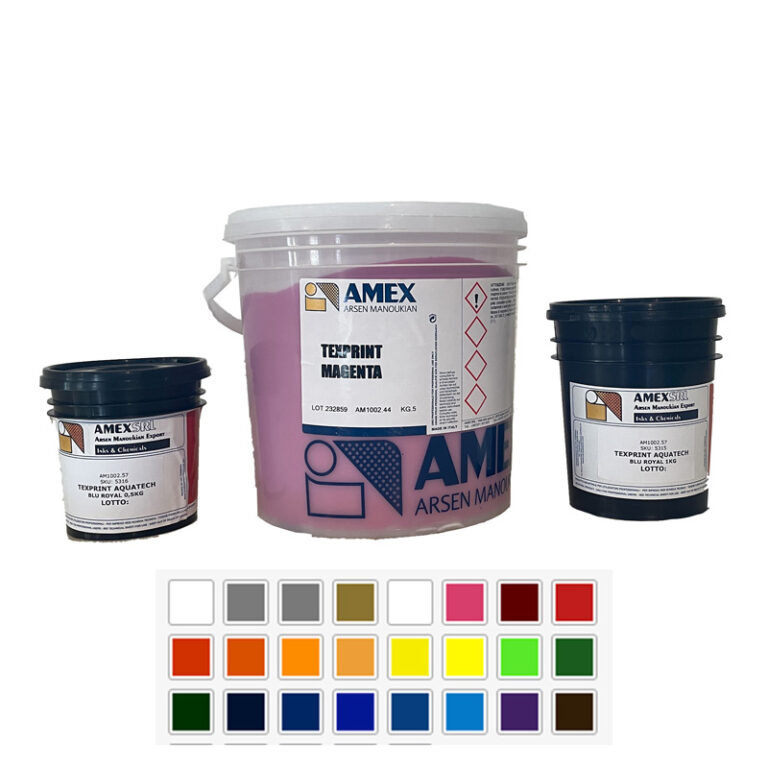 Amex Texprint Aquatech professional water-based inks